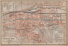 BAR-LE-DUC antique town city plan de la ville. Meuse carte. BAEDEKER 1899 map