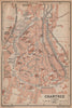 CHARTRES antique town city plan de la ville. Eure-et-Loir carte 1899 old map
