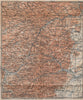 CENTRAL VOSGES MASSIF. Selestat La Bruche Molsheim Bas-Rhin topo-map 1899