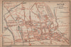 AUTUN antique town city plan de la ville. Saône-et-Loire carte 1899 old map