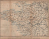 NORTH-WESTERN FRANCE. Bretagne Maine Normandie Poitou Anjou Touraine 1899 map