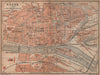 ROUEN antique town city plan de la ville. Seine-Maritime carte 1905 old map