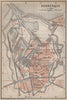 DUNKIRK DUNKERQUE antique town city plan de la ville. Nord carte 1905 old map