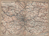 ÎLE-DE-FRANCE. Paris environs. Seine Oise Eure Loir Aisne carte 1905 old map
