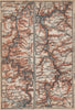 MEUSE/MAAS river valley. Charleville-Mézières Namur Dinant carte 1905 old map