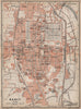 NANCY antique town city plan de la ville. Meurthe-et-Moselle carte 1905 map