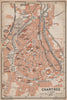 CHARTRES antique town city plan de la ville. Eure-et-Loir carte 1905 old map