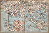 CÔTE DES MEGALITHES. Vannes Baie de Quiberon Morbihan Auray Sarzeau 1905 map