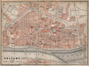 ORLÉANS antique town city plan de la ville. Loiret. Orleans carte 1905 old map