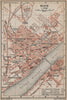 BLOIS antique town city plan de la ville. Loir-et-Cher carte. BAEDEKER 1905 map