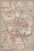 BELFORT town city plan de la ville. Territoire de Belfort carte 1905 old map