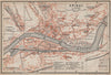 EPINAL antique town city plan de la ville. Vosges. Épinal carte 1905 old map