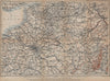 NORTH-EASTERN FRANCE. Normandie Picardie Champagne Artois Lorraine 1909 map