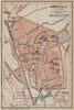 ABBEVILLE antique town city plan de la ville. Somme carte. BAEDEKER 1909 map