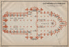 AMIENS CATHÉDRALE CATHEDRAL floor plan. Somme carte. BAEDEKER 1909 old map