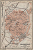 VALENCIENNES antique town city plan de la ville. Nord carte. BAEDEKER 1909 map