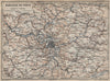 ÎLE-DE-FRANCE. Paris environs. Seine Oise Eure Loir Aisne carte 1909 old map