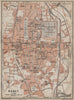 NANCY antique town city plan de la ville. Meurthe-et-Moselle carte 1909 map