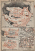 MONT-SAINT-MICHEL. Abbaye Abbey & environs plan. Manche carte 1909 old map