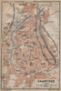 CHARTRES antique town city plan de la ville. Eure-et-Loir carte 1909 old map