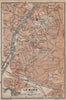 LE MANS antique town city plan de la ville. Sarthe carte. BAEDEKER 1909 map