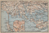 CÔTE DES MEGALITHES. Vannes Baie de Quiberon Morbihan Auray Sarzeau 1909 map