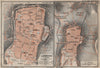 LANGRES antique town city plan de la ville. Haute-Marne carte 1909 old map