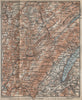 FRENCH JURA (SOUTH). Ain Genève Geneva Lons-le-Saunier Nantua Oyonnax 1909 map