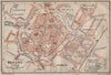 BEAUNE antique town city plan de la ville. Côte-d'Or. Bourgogne carte 1909 map