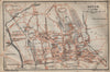 AUTUN antique town city plan de la ville. Saône-et-Loire carte 1909 old map