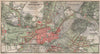 POTSDAM town city stadtplan & environs/umgebung. Nowawes. Brandenburg 1886 map