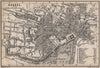 KASSEL CASSEL antique town city stadtplan. Hesse. Germany karte 1886 old map