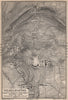 BERGPARK WILHELMSHÖHE. Kassel, Deutschland. Kaupert karte. BAEDEKER 1886 map