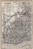ALTONA antique town city stadtplan. Germany karte. BAEDEKER 1886 old map