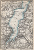 KIEL & umgebung. KIELER FÖRDE/Hafen. Friedrichsort. Schleswig-Holstein 1886 map