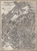 COPENHAGEN KÖBENHAVN antique town city stadtplan. Denmark kort 1886 old map