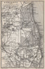 JAEGERSBORG DYREHAVE. Lyngby Naerum Skodsborg Ermelund. Denmark kort 1886 map