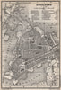 STRALSUND antique town city stadtplan. Mecklenburg-Vorpommern karte 1886 map