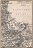 GDANSK & environs. Gdynia Danzig Gdańsk. Poland mapa. BAEDEKER 1886 old
