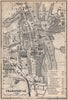 FRANKFURT AN DER ODER antique town city stadtplan. Hessen karte 1886 old map