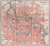 BRESLAU WROCŁAW antique town city plan miasta I. Wroclaw. Poland mapa 1886