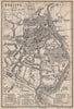 GÖRLITZ antique town city stadtplan. Saxony karte. BAEDEKER 1886 old map