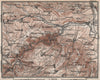 BLANKENBURG & environs/umgebung. Schwarzatal. Thuringia karte 1886 old map