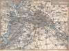BERLIN & environs umgebung. Spandau Rixdorf Lichtenberg Zehlendorf 1886 map