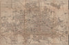 BERLIN STRAßENBAHNNETZ. Tramway network. town city stadtplan karte 1900 map