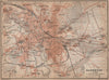 HANNOVER antique town city stadtplan I. Hanover. Lower Saxony karte 1900 map