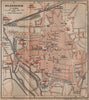 HILDESHEIM antique town city stadtplan. Lower Saxony karte. BAEDEKER 1900 map