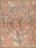 BRAUNSCHWEIG town city stadtplan. Brunswick. Lower Saxony karte 1900 old map