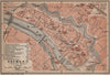 BREMEN antique town cityplan II. Innere Stadt karte. BAEDEKER 1900 old map