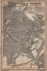 OLDENBURG antique town city stadtplan. Lower Saxony karte. BAEDEKER 1900 map